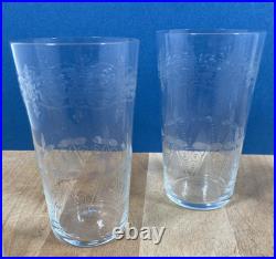 6 verres eau jus de fruit cristal grave soufflé Baccarat Saint Louis XIX XX