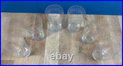 6 verres eau jus de fruit cristal grave soufflé Baccarat Saint Louis XIX XX