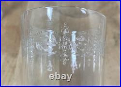 6 verres eau jus de fruit cristal grave soufflé Baccarat Saint Louis XIX XX