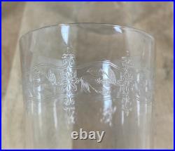 6 verres eau jus de fruit cristal grave soufflé Baccarat Saint Louis XIX XX 6 verres eau jus de fruit cristal grave soufflé Baccarat Saint Louis XIX XX