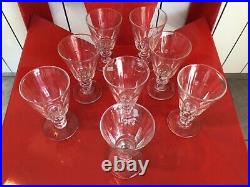 6 verres en cristal BACCARAT/SAINT LOUIS modèle CATON