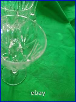 6 verres en cristal de Saint Louis modèle Chantilly H 14 cm