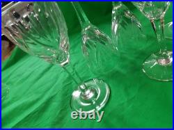 6 verres en cristal de Saint Louis modèle Chantilly H 14 cm