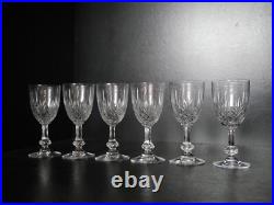 6 verres vin blanc porto Saint ST Louis cristal Modèle Massenet 12,2cm