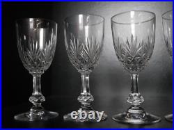 6 verres vin blanc porto Saint ST Louis cristal Modèle Massenet 12,2cm