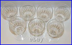 -7 SUPERBES VERRES A PIEDS CRISTAL XIXe LOUIS PHILIPPE BACCARAT SAINT LOUIS D