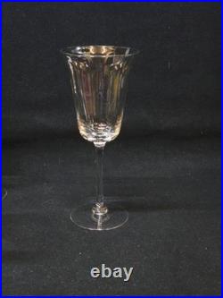 7 Verres A Pied En Cristal Fin A Vin Ou Eau Baccarat / Saint Louis
