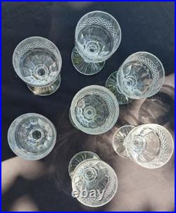 7 Verres Cristal Saint Louis Trianon 10,8cm 7 Verres Cristal Saint Louis Trianon 10,8cm