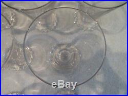 7 verres à eau 20cl cristal de saint louis Diamants (crystal water glasses) jl