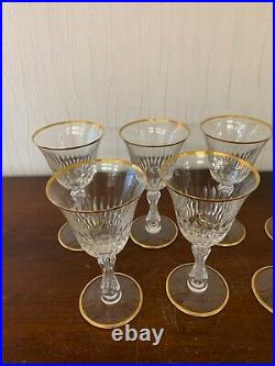 7 verres à eau modèle Lozère taillé en cristal de Saint Louis (prix à la pièce)