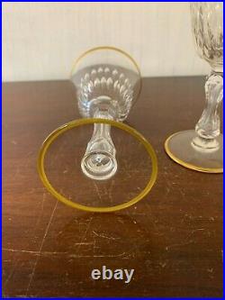 7 verres à eau modèle Lozère taillé en cristal de Saint Louis (prix à la pièce)
