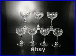 7 verres à vin en cristal Saint louis Modèle Massenet Metra taille 4593