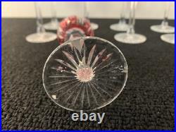7 verres overlay rouge liqueur cristal Saint Louis (prix pour 1 verre) 7 verres overlay rouge liqueur cristal Saint Louis (prix pour 1 verre)