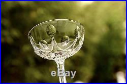 8 Anciennes Coupes A Champagne En Cristal Taille Saint Louis Modele VIC