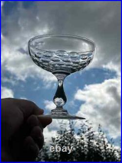 8 Coupes à champagne Baccarat, Saint louis, autres Cristal