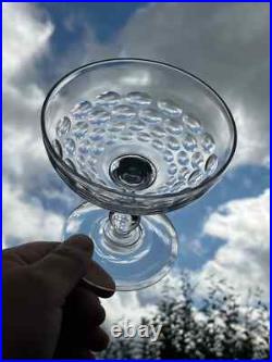 8 Coupes à champagne Baccarat, Saint louis, autres Cristal