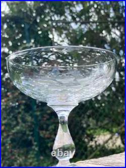 8 Coupes à champagne Baccarat, Saint louis, autres Cristal