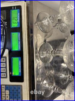 8 Coupes à champagne en cristal saint louis- Art nouveau