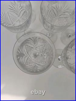 8 Grands Verres En Cristal De Saint Louis, Modèle Moselle, Années 30