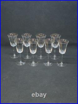 8 Verres A Pied En Cristal Fin A Porto ou liqueur Baccarat / Saint Louis