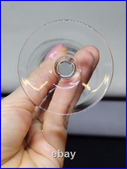 8 Verres A Pied En Cristal Fin A Porto ou liqueur Baccarat / Saint Louis
