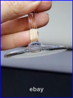 8 Verres A Pied En Cristal Fin A Porto ou liqueur Baccarat / Saint Louis