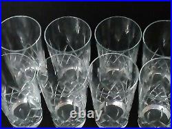 8 verres à orangeade cristal taillé Saint-Louis modèle Messine crystal chope old