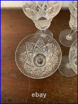 8 verres à vin blanc modèle Musset cristal de Saint Louis (prix pour 1 verre)