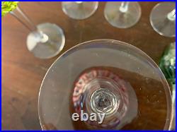 8 verres à vin de Rhin en cristal de Saint Louis (prix à la pièce)