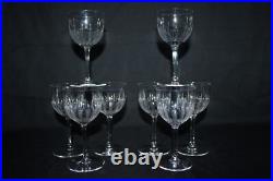 8 verres à vin en cristal de Saint Louis modèle Fougère parfait état H 13 cm