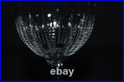 8 verres à vin en cristal de Saint Louis modèle Fougère parfait état H 13 cm