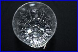 8 verres à vin en cristal de Saint Louis modèle Fougère parfait état H 13 cm