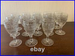 8 verres à vin modèle Clovis cristal de Saint Louis Attribué / prix à la pièce