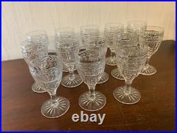 8 verres à vin modèle Clovis cristal de Saint Louis Attribué / prix à la pièce