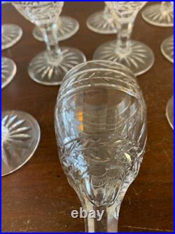 8 verres à vin modèle Clovis cristal de Saint Louis Attribué / prix à la pièce