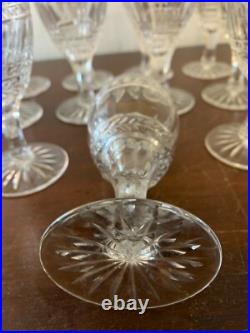 8 verres à vin modèle Clovis cristal de Saint Louis Attribué / prix à la pièce