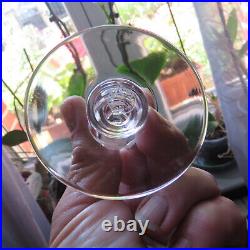 8 verres a vin rouge cristal de saint louis modèle Massenet signé h 14,5 cm