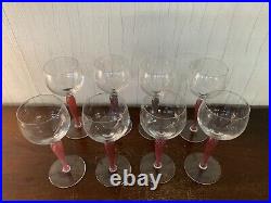 8 verres à vin rouge modèle Mozarten cristal Saint Louis (prix à la pièce)
