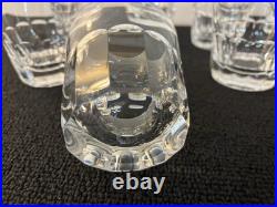 8 verres à whisky modèle côte plate en cristal de Saint Louis (prix à la pièce)