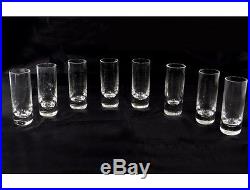8 verres à vodka cristal Saint-Louis France coffret XXème siècle