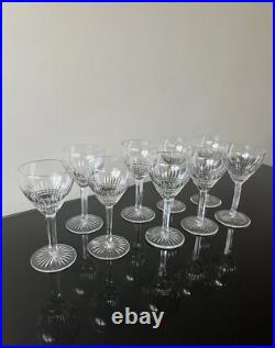 9 Verres A Vin Blanc En Cristal Saint Louis Modèle Calibri Baccarat