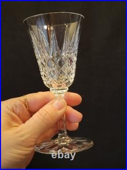 9 Verres À Vin Blanc / Porto St Saint Louis Modèle Tarn En Cristal Taillé Signé