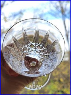 9 Verres À Vin Blanc / Porto St Saint Louis Modèle Tarn En Cristal Taillé Signé