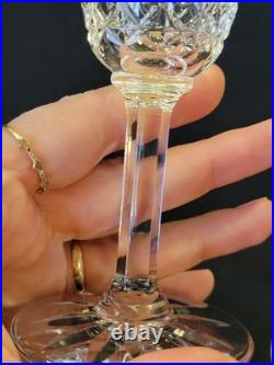 9 Verres À Vin Blanc / Porto St Saint Louis Modèle Tarn En Cristal Taillé Signé