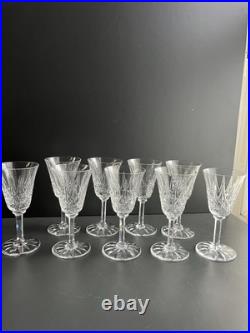 9 Verres A Vin En Cristal Taille Modelé Tarn St Louis Signe