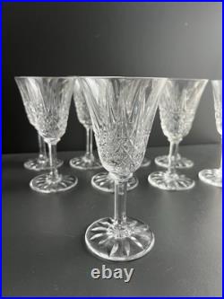 9 Verres A Vin En Cristal Taille Modelé Tarn St Louis Signe