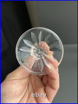 9 Verres A Vin En Cristal Taille Modelé Tarn St Louis Signe