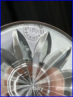 9 Verres A Vin En Cristal Taille Modelé Tarn St Louis Signe 9 Verres A Vin En Cristal Taille Modelé Tarn St Louis Signe