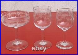 (A190) 18 verre CRISTAL ST LOUIS MODELE EMPIRE ROTY