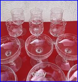 (A190) 18 verre CRISTAL ST LOUIS MODELE EMPIRE ROTY